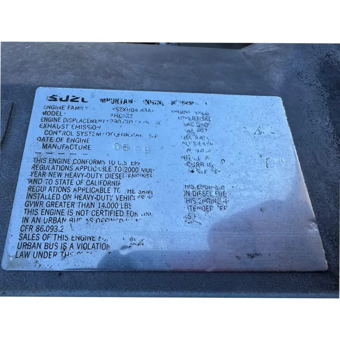 1999-2004 ISUZU NPR/NQR 4.8 4HE1-TC DIESEL ENGINE ONLY 45K MILES - Image 4