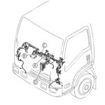 USED 2017 ISUZU NRR CAB WIRING HARNESS