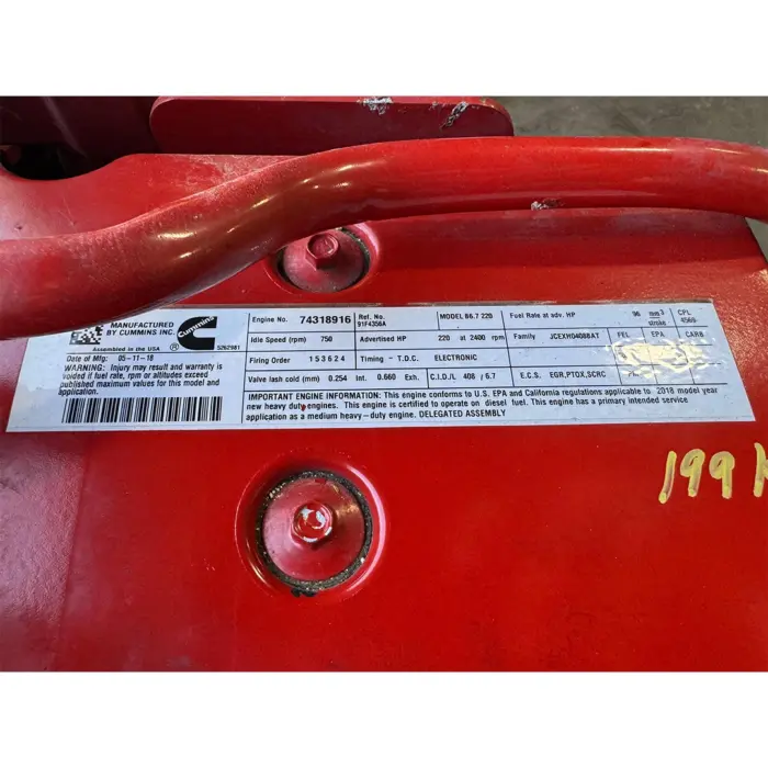 GOOD USED 2018 CUMMINS 6.7 ENGINE 220HP - Image 2