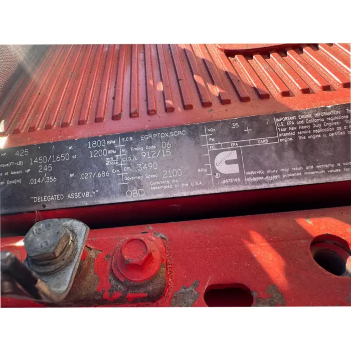 Good Used 2010 Cummins ISX15 Single Cam Engine - Image 5