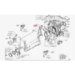Hino J08E Genuine Bell Housing Gasket 16258E0050